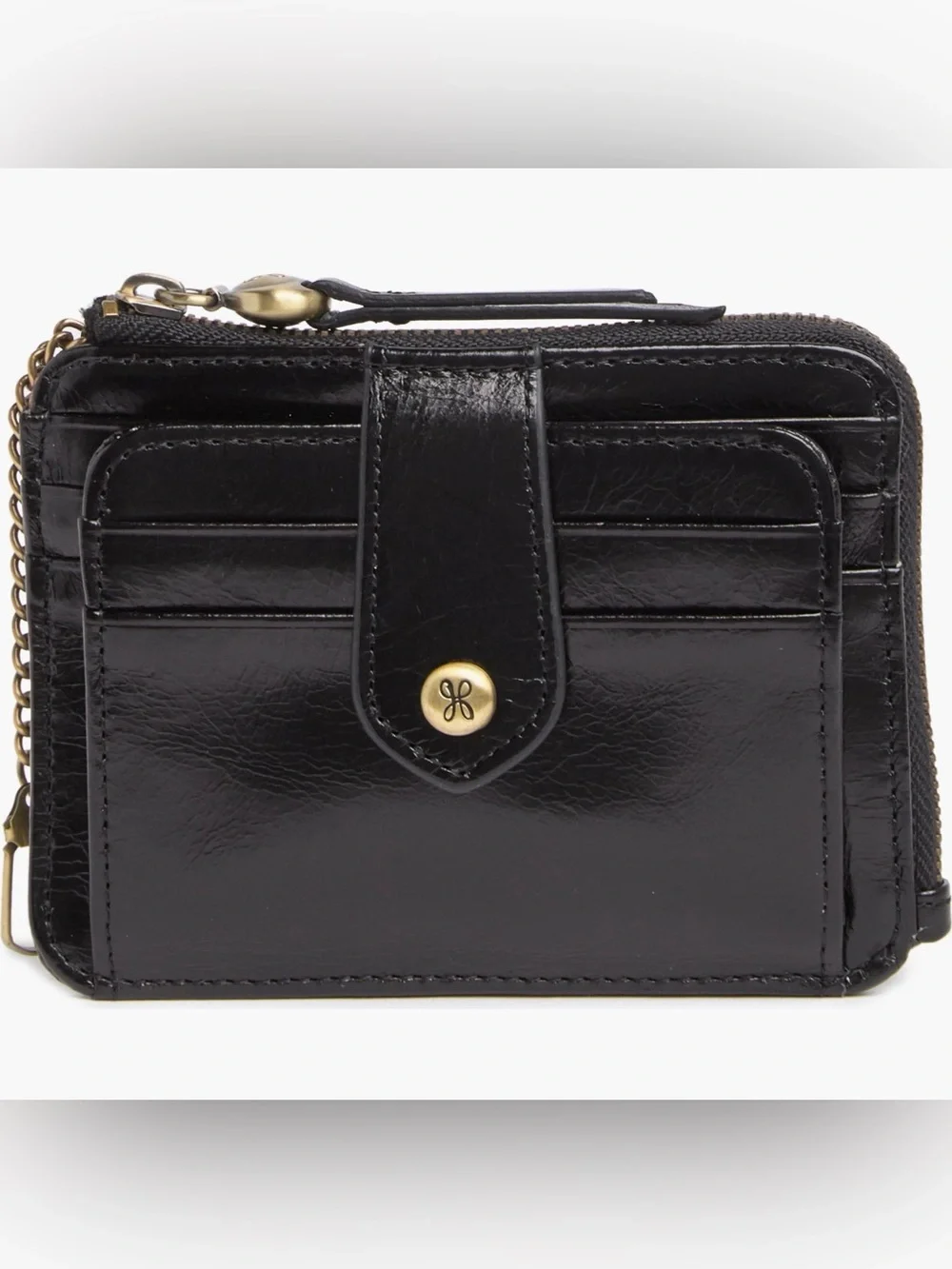 NWT HOBO Black Leather Wallet Cardholder